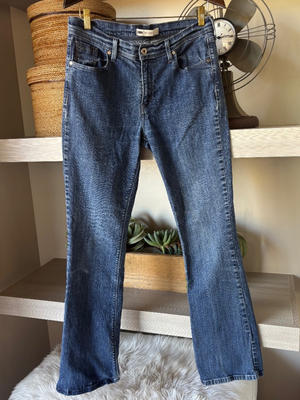 Levis 515 Bootcut  Medium Wash Jeans 31 x 34L Medium Rise